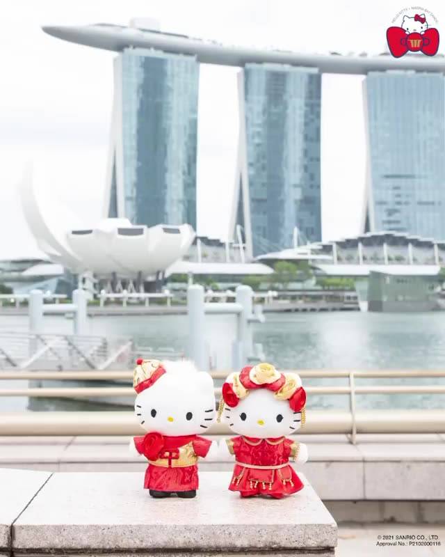 萌出新高度💓SANRIO➕濱海灣金沙推出吉蒂貓結婚玩偶💍附設同款周邊,3月起售賣