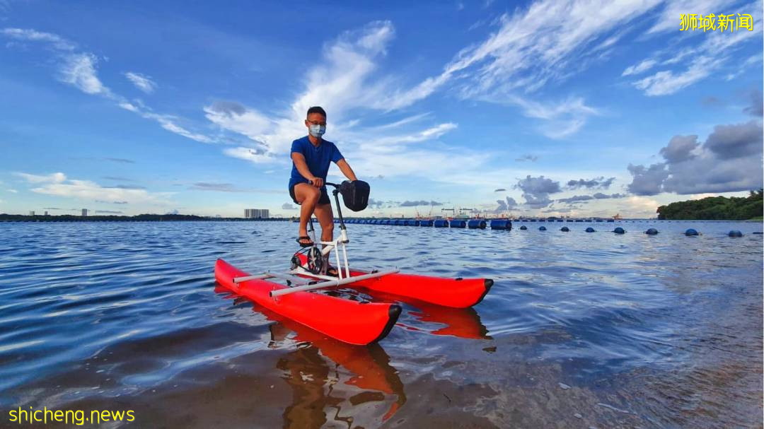 首家!新加坡也有水上自行车了,仅$30/时