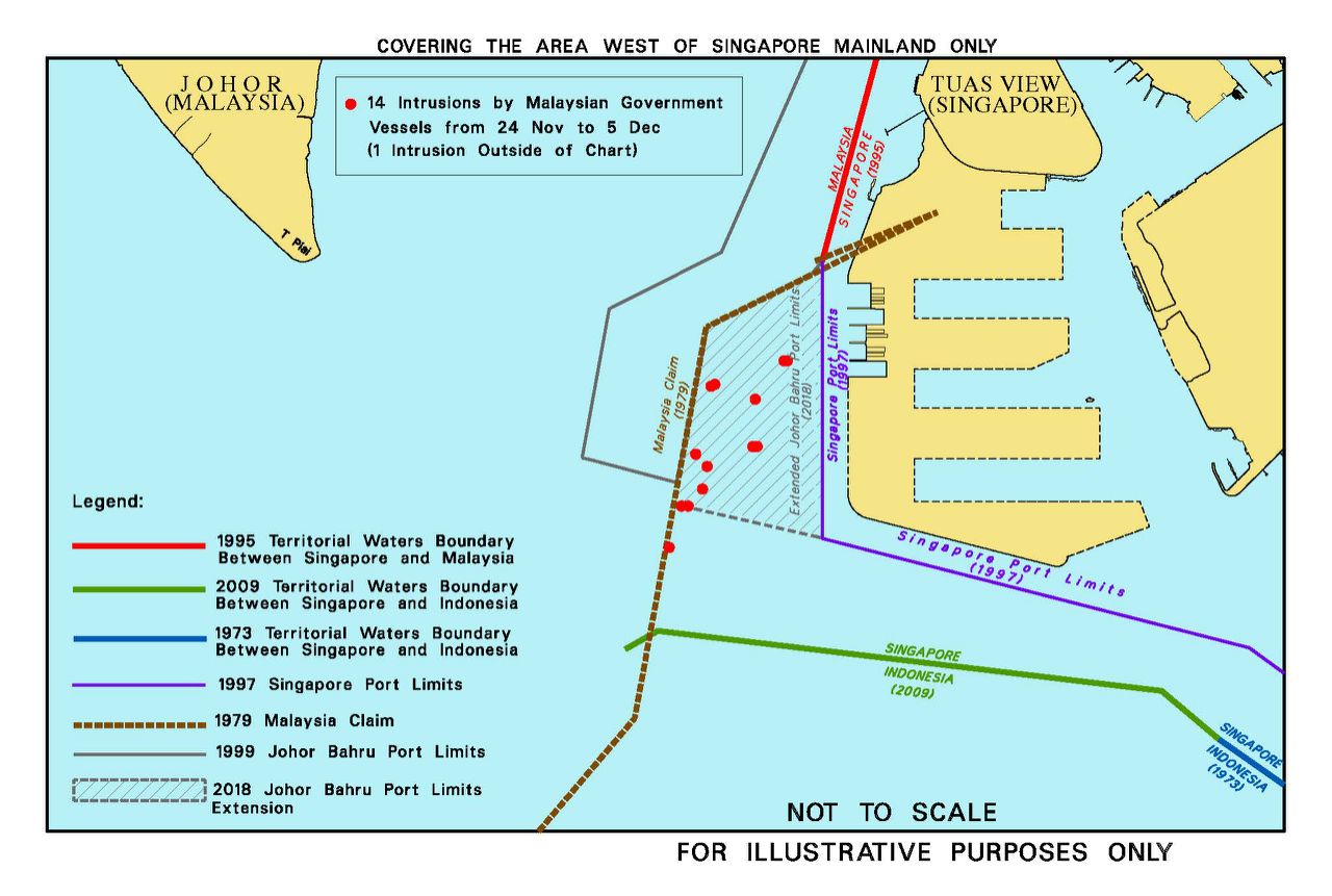 反击马国挑衅　新加坡即日起扩大港口海域界限