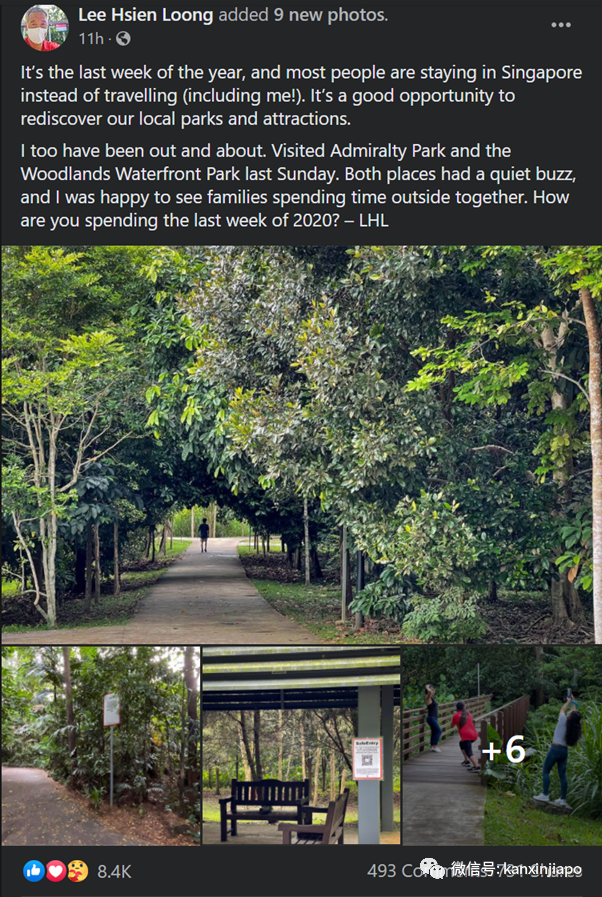 捕获野生李显龙与夫人看大海、逛公园、玩自拍