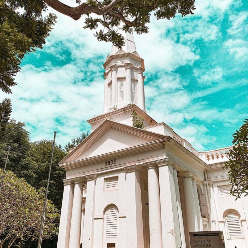 新加坡纯白教堂⛪️ 小众踩点攻略,神圣庄严、梦幻洁白的历史建筑