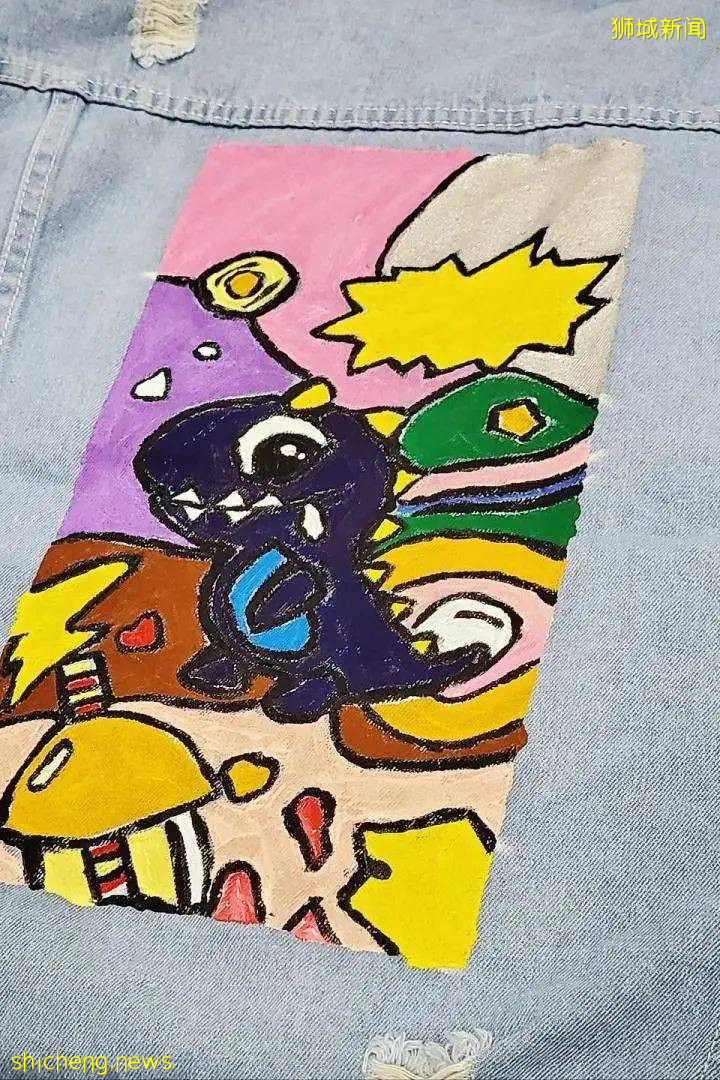 酷！新加坡也能DIY手绘牛仔亲子装啦！4岁以上小朋友就能上手