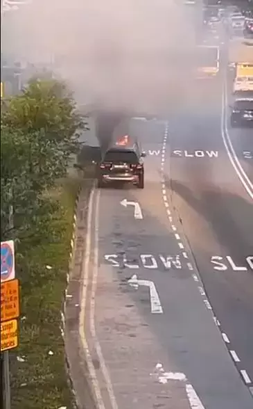 新加坡豪車突然路邊起火，“黑騎士”一波操作帥呆了