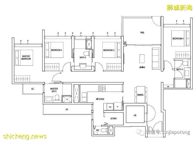 Penrose,中央邊緣區RCR,步行到阿欲尼地鐵，千萬不要錯過
