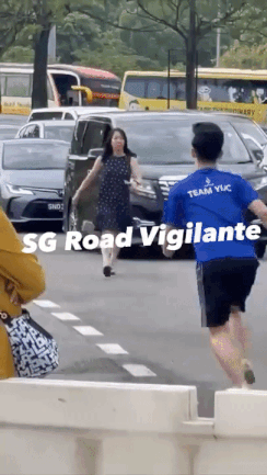 砸車窗、扔車牌、擋著車不讓走！這名女子大鬧新馬關卡