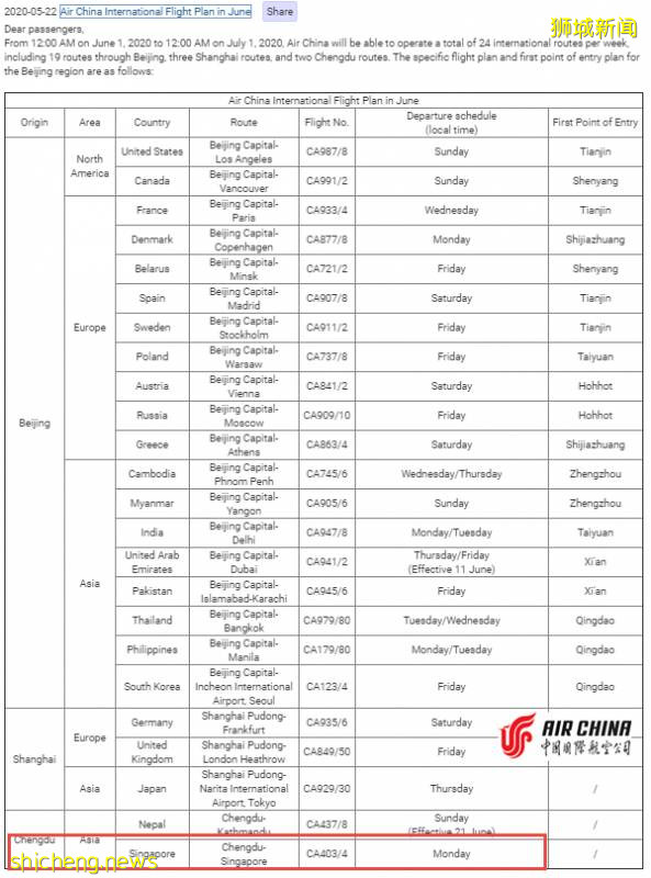 新加坡—中國“快捷通道”如何申請？月底100+新幣飛中國!