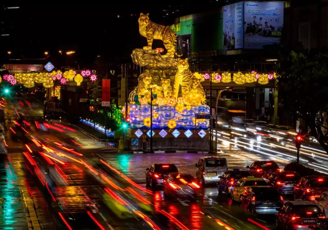 過年必打卡新加坡牛車水,300多個虎年燈飾亮起來啦!【多圖】