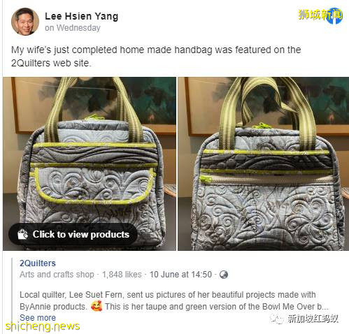 有老公恩爱“代言” 这名李家媳妇不当律师可考虑卖拼布包包