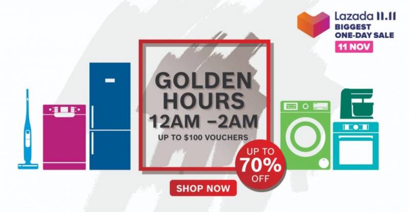 LAZADA双十一活动开启!Apple低至7折,阿迪达斯45折,Dyson 6折,Nike 5折,超全品牌参与,折扣高达80%!!凌晨开抢,限时两小时!!冲鸭