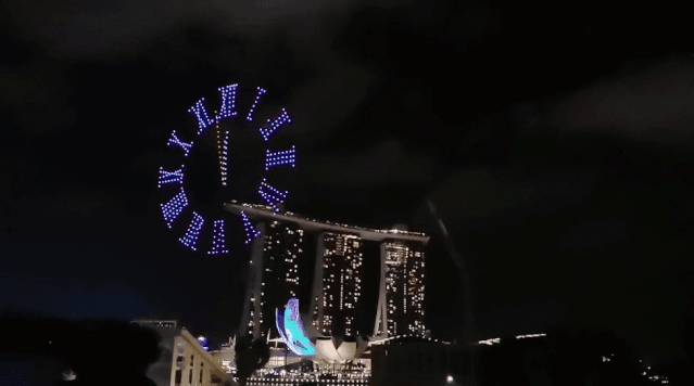 新加坡跨年烟火秀,疫情前VS疫情后