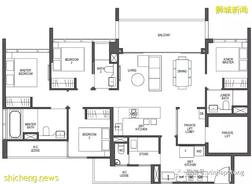 鉑爾曼閣 家門口紐頓地鐵站（裝換站），中央核心區，永久地契，單價每英尺2709起