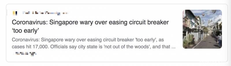 “来新加坡20年了，封城期间，第一次感觉到无助和孤独！”