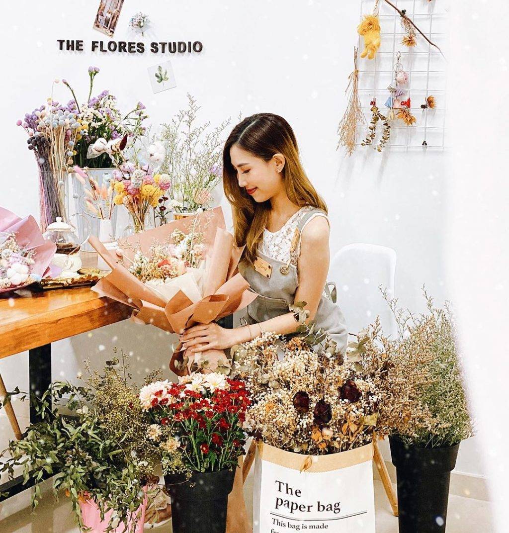 一日花仙子🌸 城市裏的小花園“The Flores Studio”花藝工作坊💐 打造屬于自己的夢幻花束