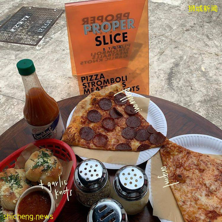 後巷美式披薩店“Proper Slice BYGB”🍕入口處在後門、讓你站著吃披薩!😮