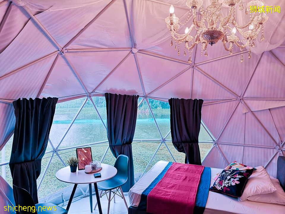轻松露营新选择,科幻感超美圆顶帐篷@Yishun,拎包入住不是梦