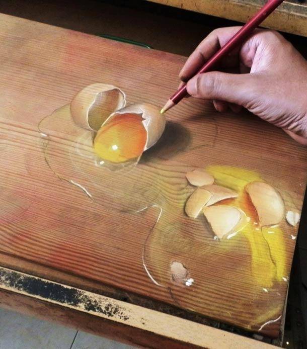 新加坡艺术家超级逼真的3D绘画作品，别怀疑自己的眼睛