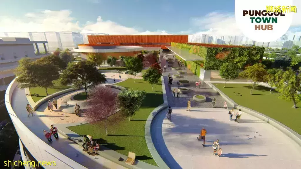 全新Punggol Town Hub即将建成，预计明年年中开业！设有超大美食中心&amp;图书馆