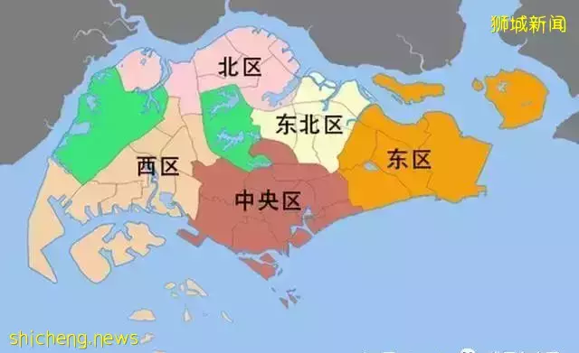 新加坡的區域劃分，你了解嗎