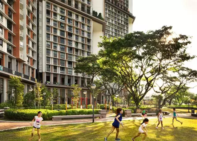 新加坡“天空之城”– 從地面到頂層自由穿梭的舒適型高密度公寓