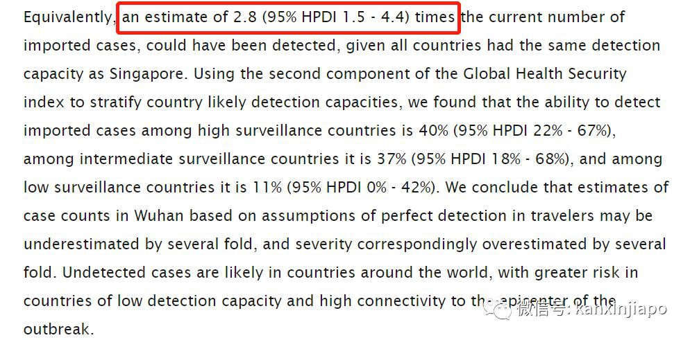 哈佛大学:新加坡的新冠肺炎监测能力近乎完美
