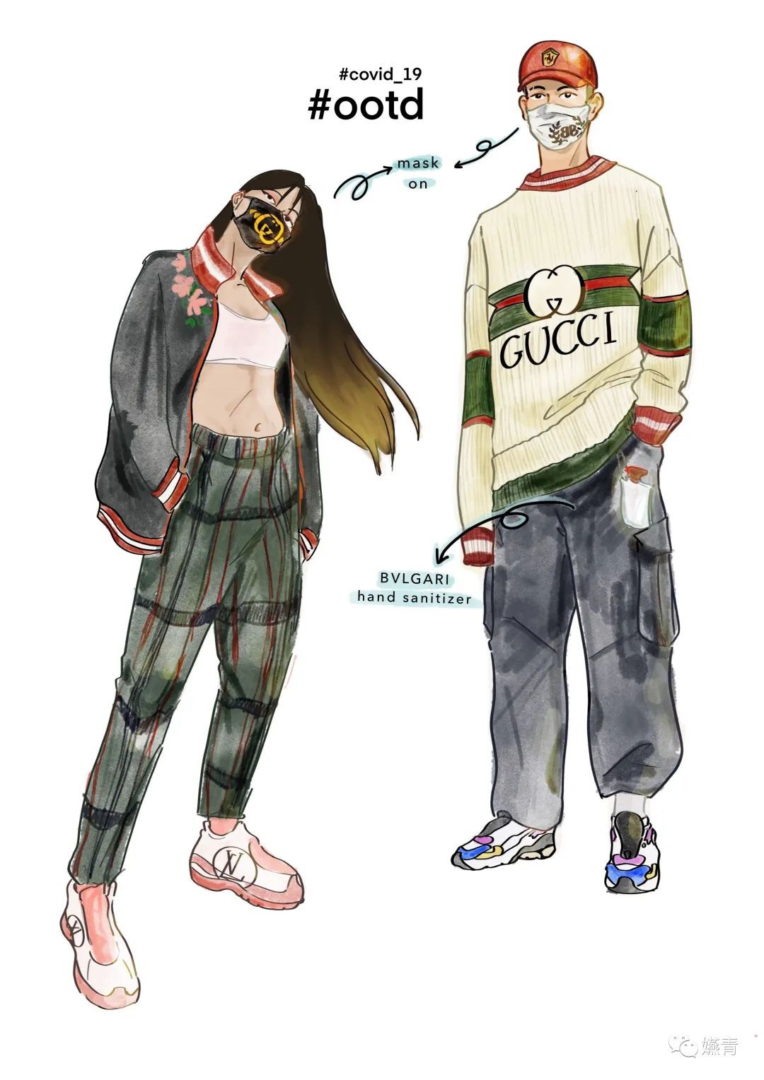 师傅想菜单,妈妈写菜单,女儿即兴画插画,私房菜独特的lockdown故事