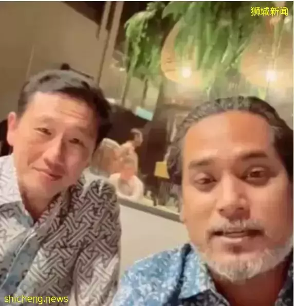 新马两国卫生部长同框秀美食!大马警长热心补刀:从新入马要戴口罩哦