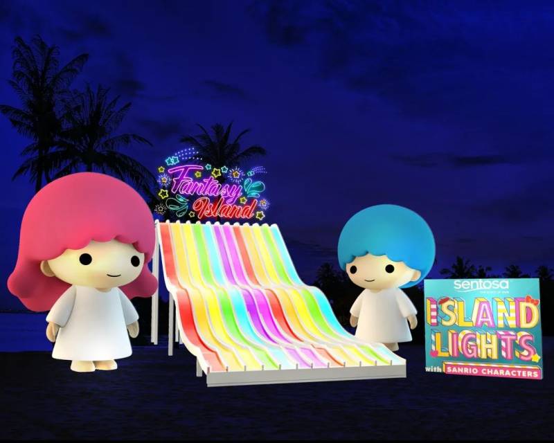 凱蒂貓、美樂蒂空降聖淘沙海灘！超萌超閃Island Lights入場免費