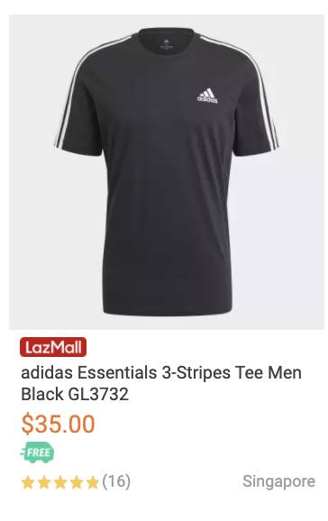 Adidas Lazada旗艦店閃促活動,全場5折+買3件額外75折!僅限3月27日一天