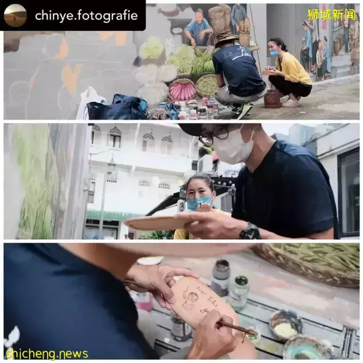 牛车水新增多幅巨型壁画,本地艺术家爆肝24天!超有趣互动体验快来打卡