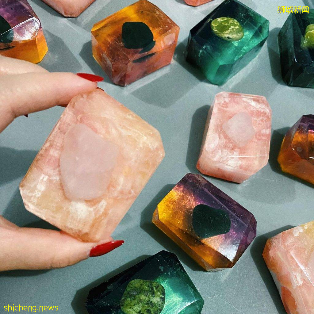 Saltwater Atelier 水晶皂工作坊🧼手工制作、100%纯素!色彩斑斓、晶莹剔透,非常亲肤💯