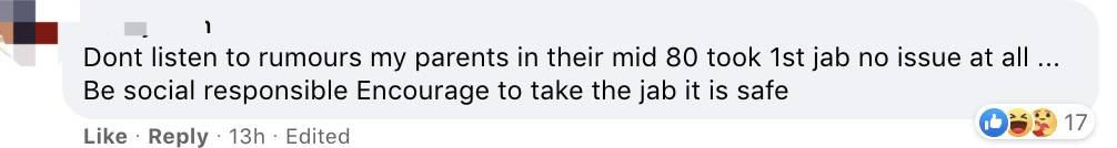 72歲老人接種疫苗後心髒驟停、生死不明!衛生部回應了