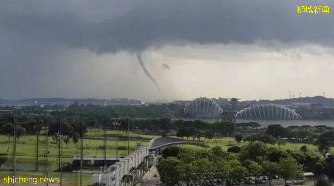 實拍！新加坡再現“水龍卷”！水柱直沖雲霄，猶如末日