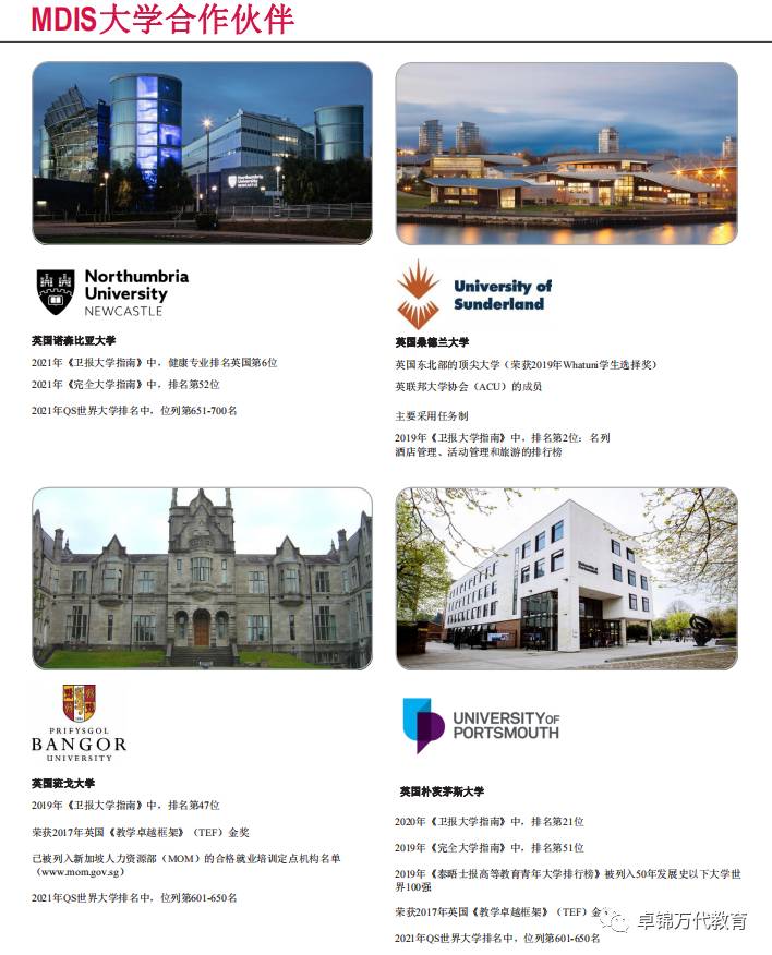 2021新加坡管理發展學院(MDIS)入學指南