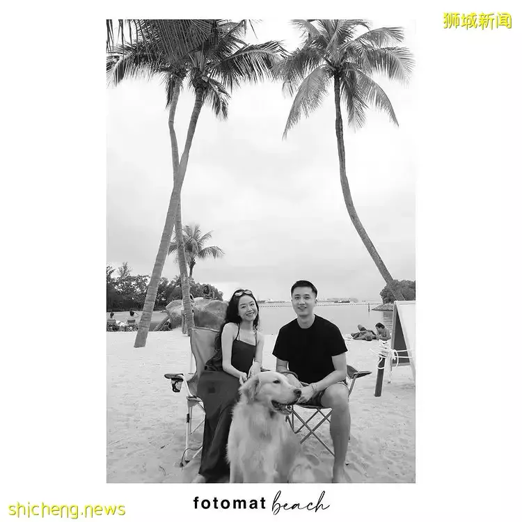 黑白自拍馆Fotomat来到户外，打造沙滩摄影棚🏖自己按下快门，拍出酷炫美照