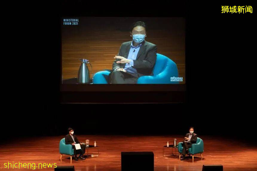 新加坡财政部长现身 NTU,鼓励学生积极应对新冠挑战