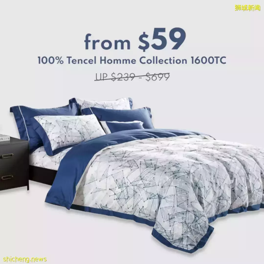 最愛床品大促！$449四件套免費送！低至25折！滿$100送$100