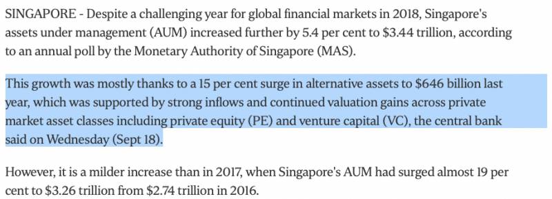 新加坡金融管理局：新加坡资产管理行业去年增长5.4％！大有发展