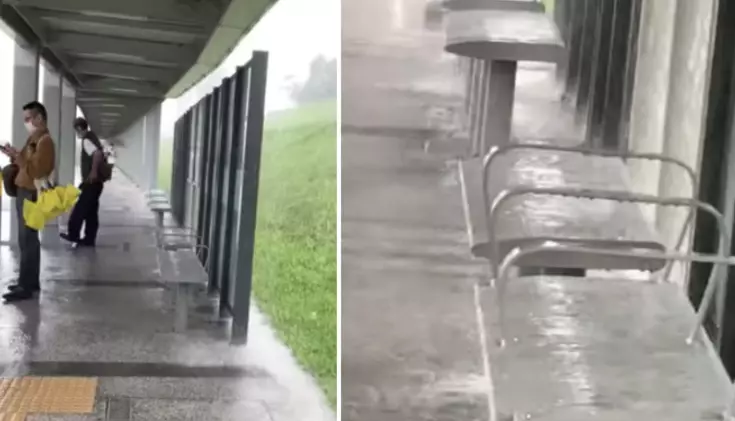 巴士站不能挡雨 网批“设计差”