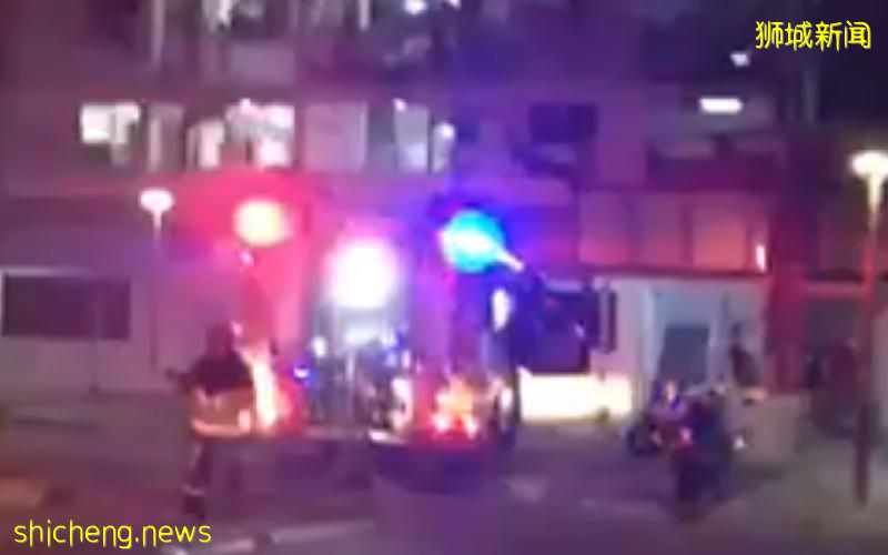 红山组屋冒浓烟 民防破门灭火