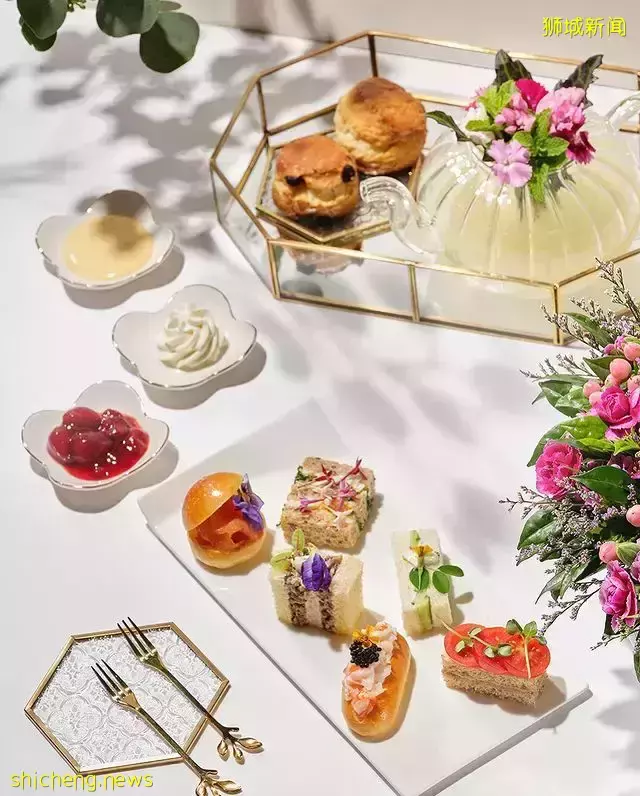 新加坡四季酒店推出花卉主题下午茶💐名人花艺师打造+可口甜咸点心，每人只需$48
