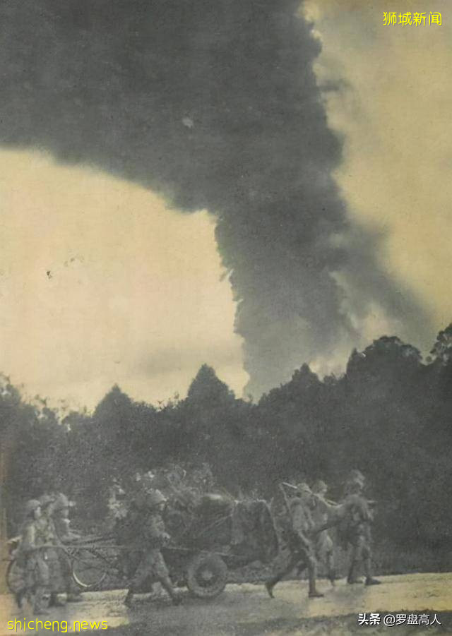 新加坡旧影：1942年日军入侵新加坡要塞的景象 