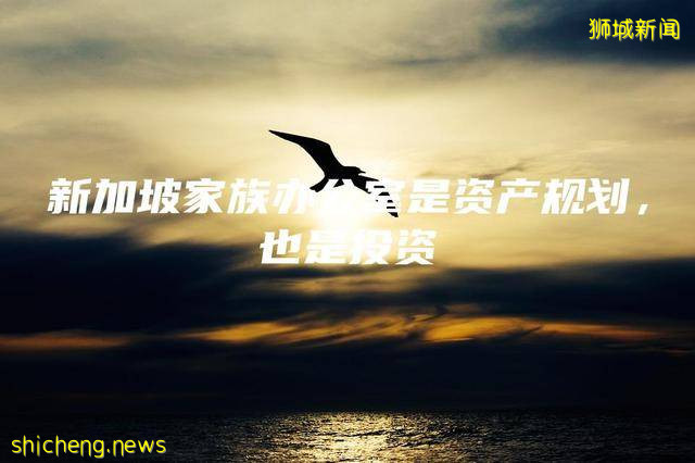 新加坡家族辦公室是資産規劃,也是投資 .