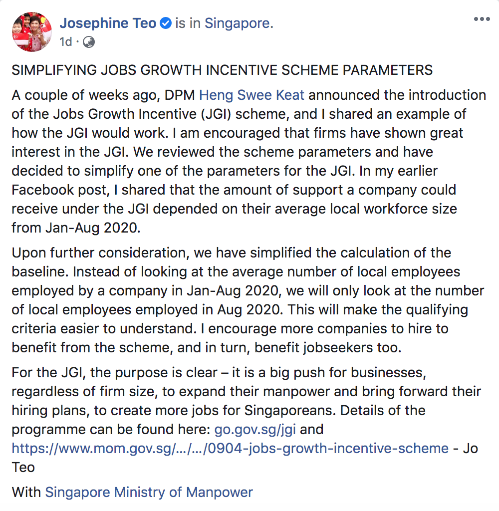 保就业!新加坡发高达3万新币补助,鼓励企业优先聘用这些人