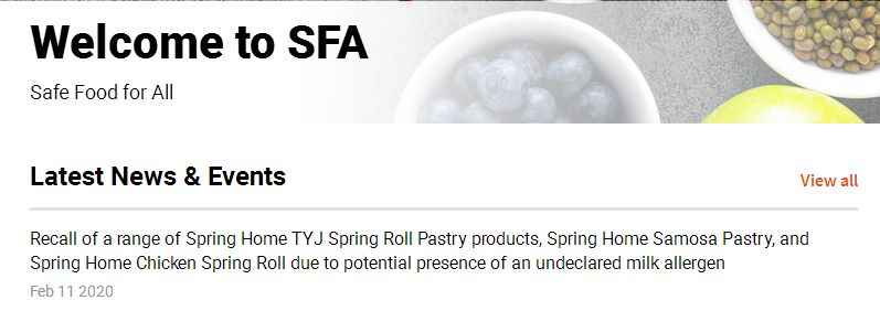 吃了可能过敏？新加坡超市里多个常见食品被召回