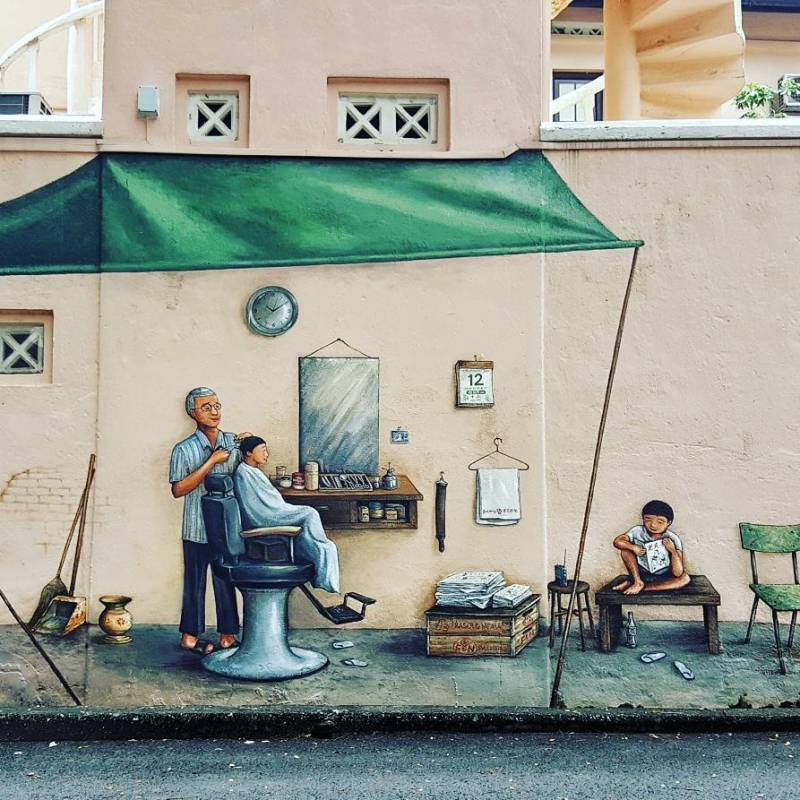 玩转小红点!新加坡壁画合集,穿梭繁华街道 打卡文艺小巷