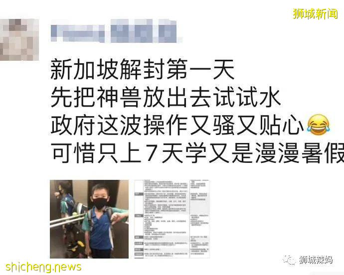 神兽出山！新加坡复课第一天，朝霞万丈!