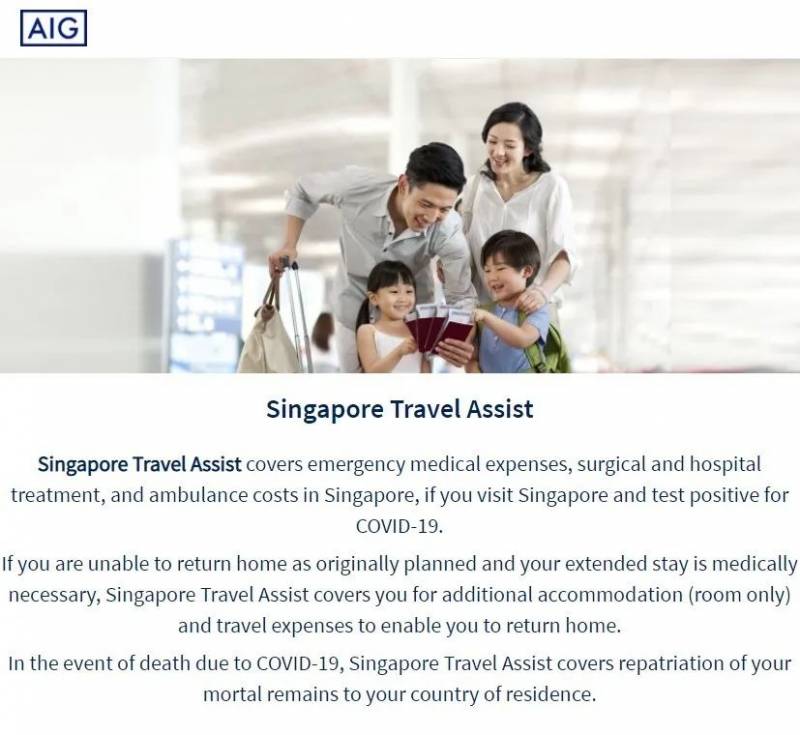 外国访客即日起可购买新加坡本地冠病旅游保险!仅需5.35新元起