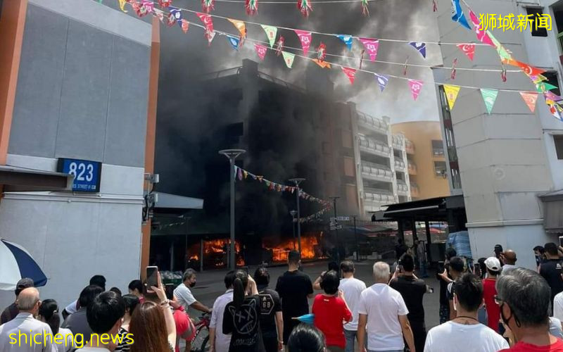 淡滨尼81街食阁 昨午发生严重火患