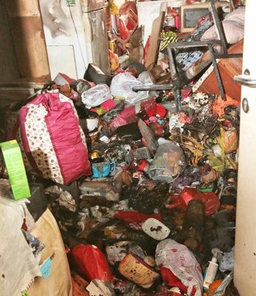 拒清理垃圾屋 一把火烧“醒”老妇