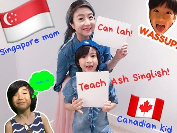 教儿子Singlish被质疑  黄湘怡:儿子中文才是难题